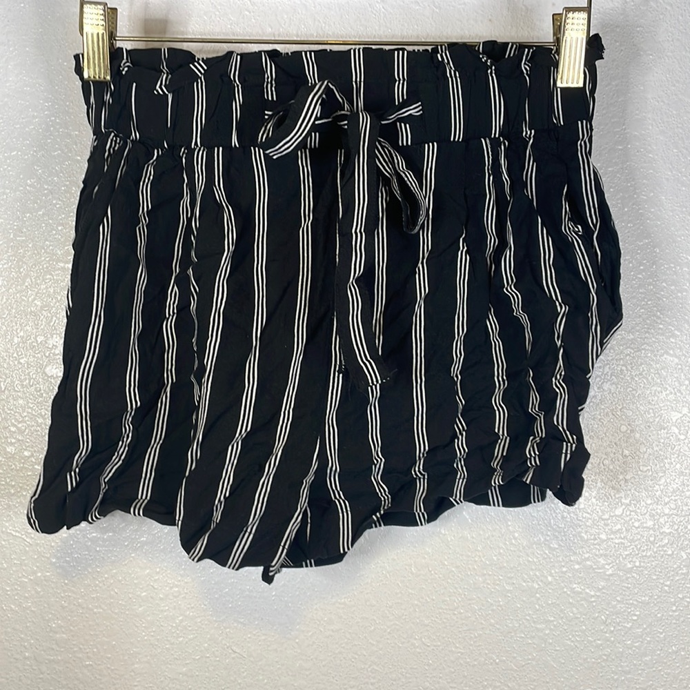 Striped romper shorts.